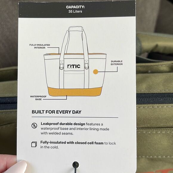 RTIC Everyday insulated cooler 35L collapsible tote bag NWT - Picture 4 of 14